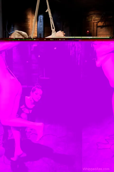 Alice Frost & Bobbi Starr: Blonde MILF Dominates Hairy Brunette in Bondage – photo 11 of 20