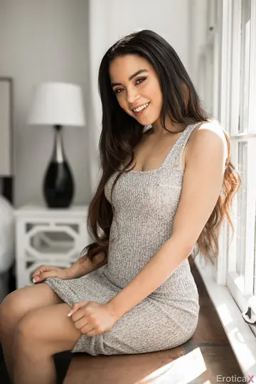 Maya Bijou – Petite Latina in a Skirt Gives a Blowjob and Gets Fucked
