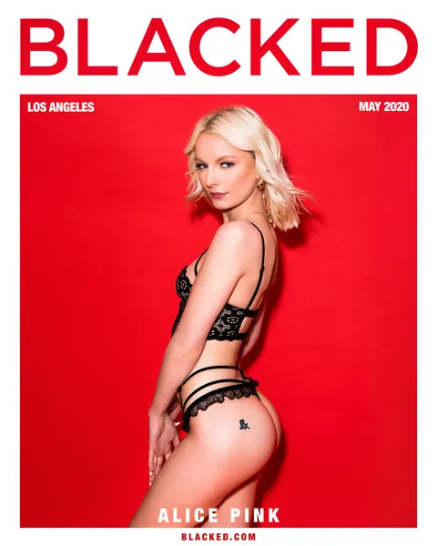 Alice Pink: Slim Blonde in Lingerie Takes Two BBCs Anally for a Cumshot – photo 1 of 20
