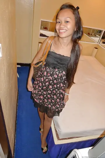 Slim Thai Babe Gives a Blowjob Then Gets Hairy Pussy Pounded Doggy Style