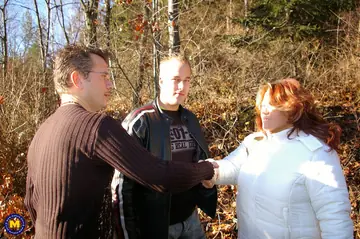 Mature European Sucks Cock and Spreads Her Pussy Outdoors