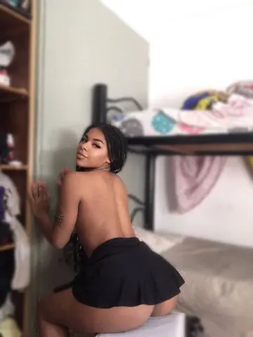 Curly Ebony Woman in Lingerie and Bikini Spreads Her Pussy