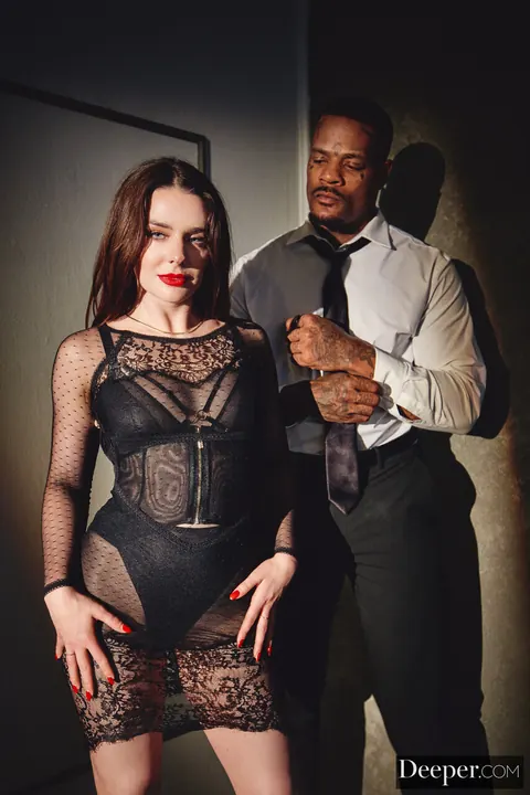Slim Brunette Gets Bound and Fucked by a Black Stud – photo 8 of 21