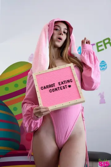 Blonde in Easter Cosplay Costume Takes Anal Doggy Style and a Cumshot