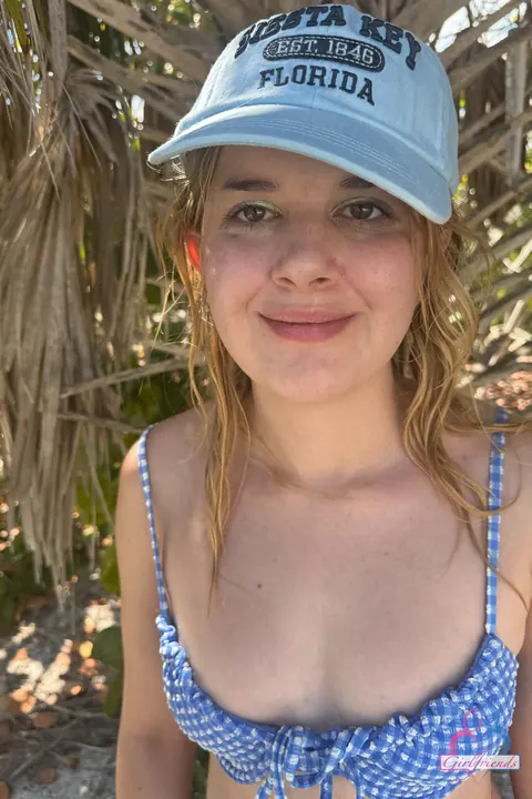 Woman in a Bikini Strips for Anal and Spreading on the Beach – photo 2 of 21