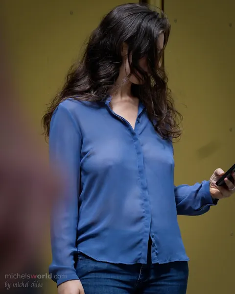 Busty Brunette Bound and Exposed in Public – photo 7 of 13