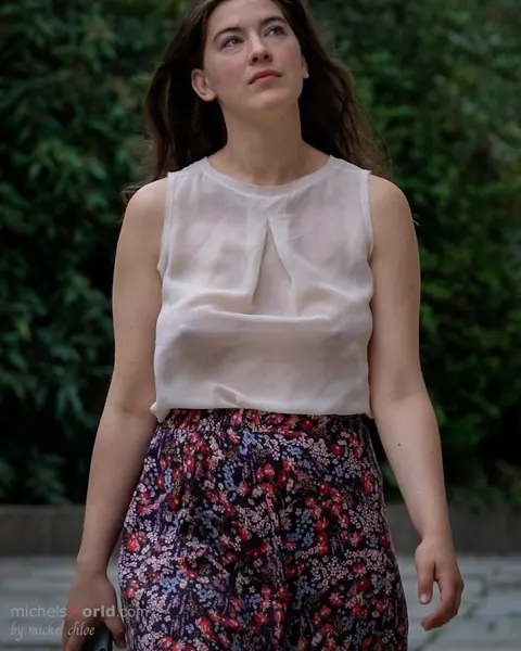 Busty Brunette Bound and Exposed in Public – photo 3 of 13