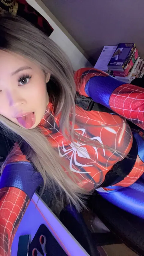 Slim Asian Babe with Big Enhanced Tits Poses in Cosplay Outfits – photo 19 of 20