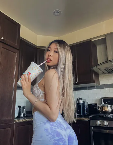 Slim Asian Babe with Big Enhanced Tits Poses in Cosplay Outfits – photo 3 of 20