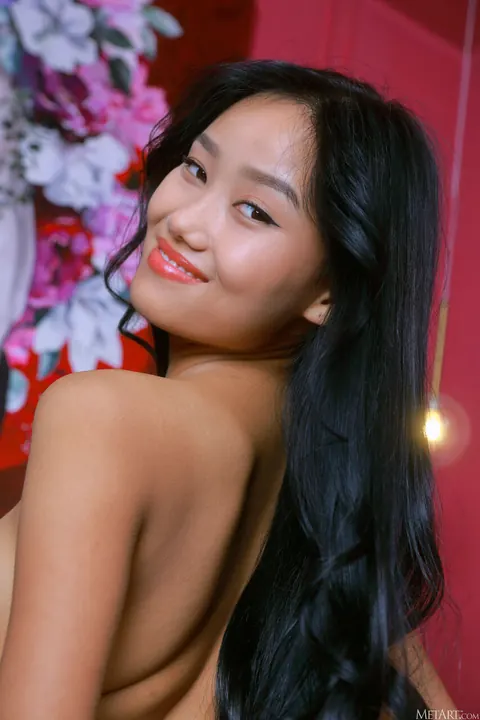 Asian Woman Strips Off Her Top and Poses Nude – photo 21 of 21