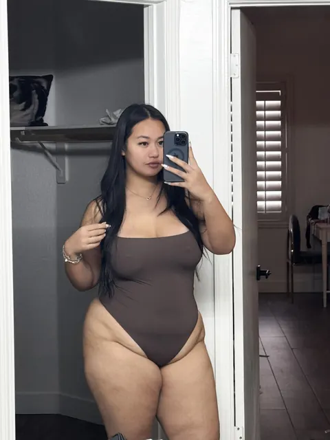 Asian BBW Strips Out of Her Lingerie and Bikini Outdoors – photo 6 of 20
