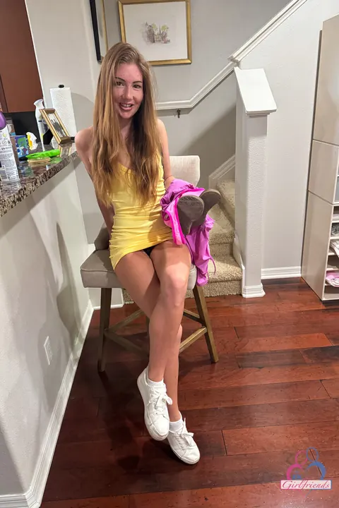 Kimmie Haze: Redhead Walks the Beach Before Baring Her Shaved Pussy Publicly – photo 1 of 21