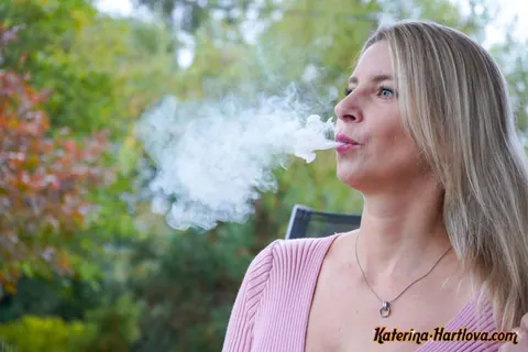 Katerina Hartlova: Busty Blonde Fingers Her Pussy and Spreads Her Legs Outdoors – photo 2 of 16