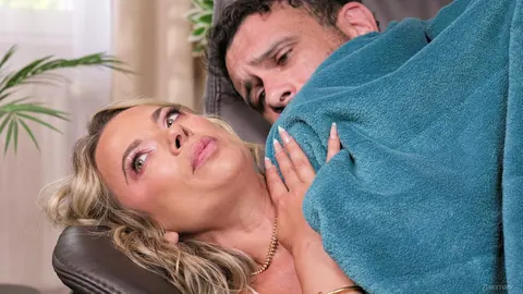 Shalina Divine: Blonde MILF with Enhanced Tits Takes Anal on Leather Sofa – photo 8 of 21