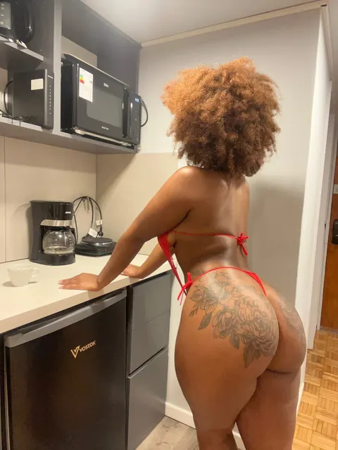 Ebony BBW in Lingerie Shows Off Her Big Natural Tits – photo 5 of 17