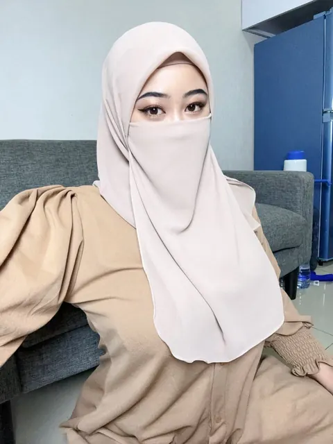 Asian Arab BBW with Big Natural Tits Undresses and Poses Nude – photo 11 of 20
