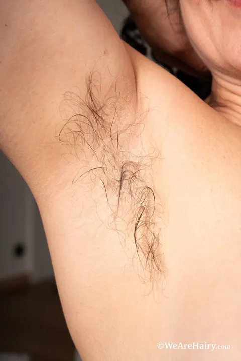 Hairy Brunette MILF Strips and Shows Her Bush – photo 20 of 21
