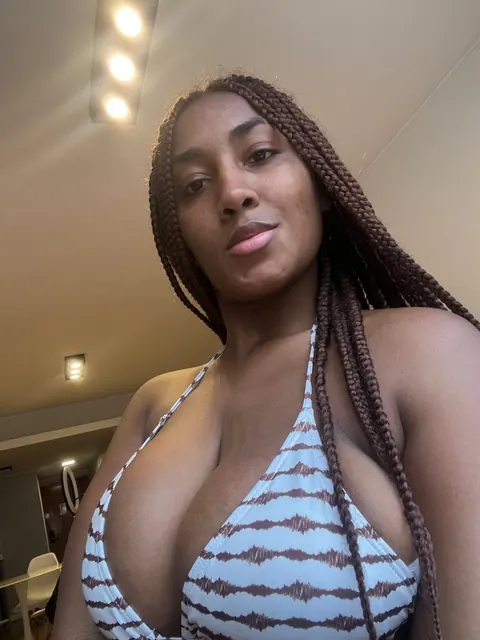 Ebony BBW with Big Tits and Tattoos Poses Nude – photo 20 of 20