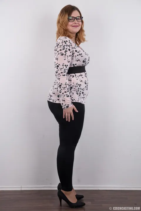 Czech Redhead BBW in Glasses Shows Off Her Body – photo 3 of 20