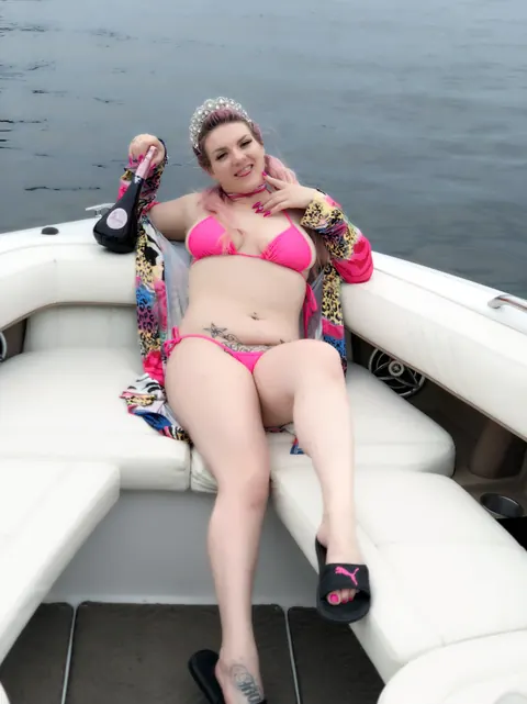 Emmy Demure: Busty Blonde Poses in a Bikini Outdoors – photo 9 of 13