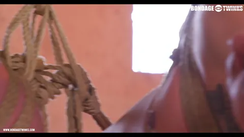 Guy in Rope Bondage Takes Anal While Kissing – photo 4 of 21
