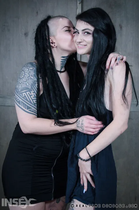 Lydia Black: Tattooed Brunette Bound in Panties and Heels for Lesbian Bondage – photo 14 of 14