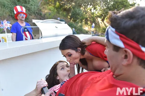 Ariella Ferrera: Busty Latina MILF and Babe in Uniforms Share a Cock – photo 9 of 21