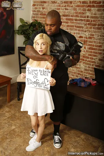 Petite Blonde Takes Interracial Sex and Cum in Mouth