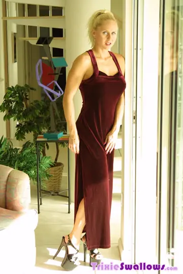 Blonde MILF with Big Tits Strips Out of Her Clothes