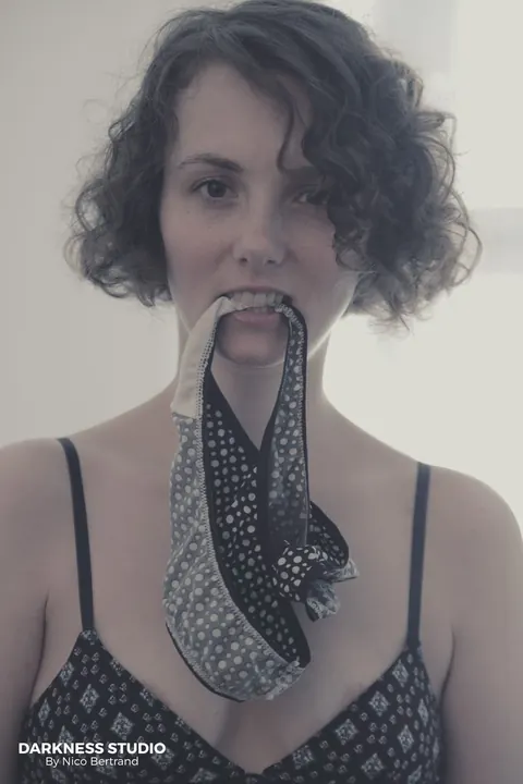 Lucie Blush: Slim Curly Woman Fucks a Soft Toy with a Strap-On – photo 3 of 21