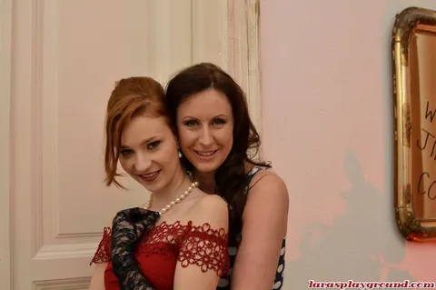 Tall Redhead MILF Strips to Lingerie and Fingers Herself – photo 1 of 21