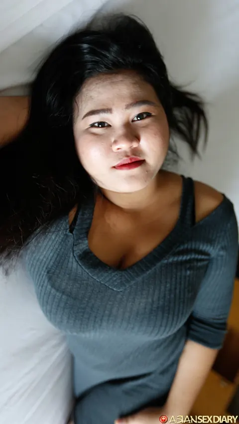 Chubby Asian Babe with Big Natural Tits Spreads Her Hairy Pussy – photo 5 of 20