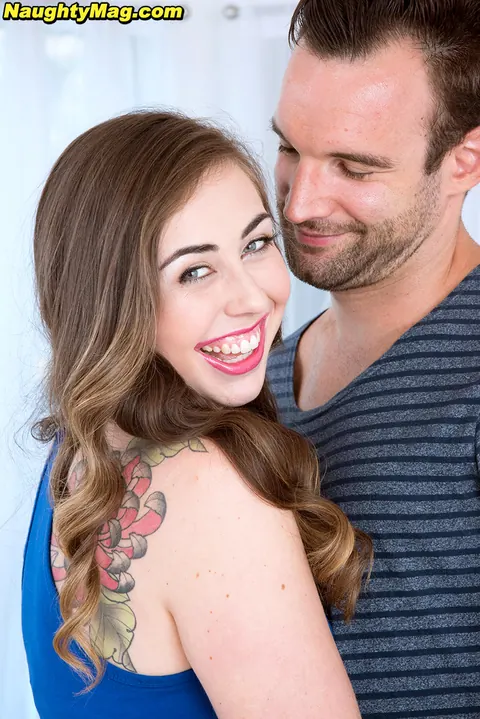 Lexi Lovell: Brunette in Shorts Strips and Fucks Her Man – photo 7 of 16