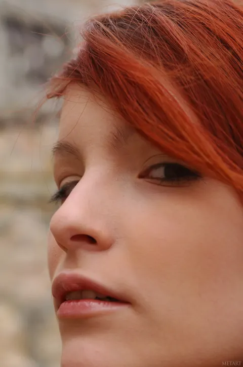 Ulya I: Thick Redhead Spreads Her Big Ass Outdoors in Stockings – photo 15 of 21