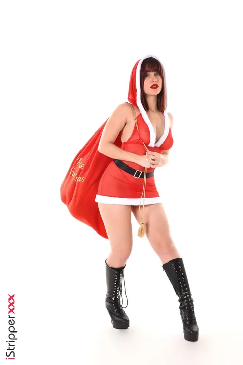 Busty Redhead Sheds Santa Suit for Dildo Play – photo 2 of 15