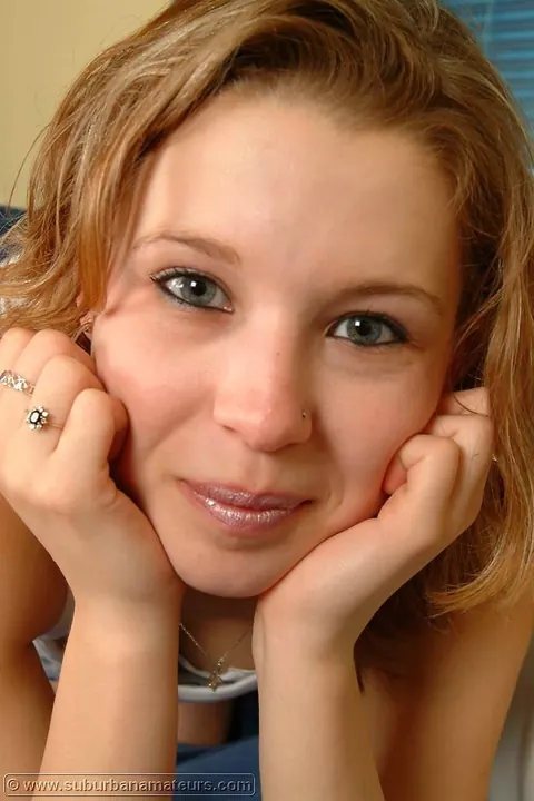 Amateur in Lingerie Strips and Uses a Golden Dildo – photo 3 of 21