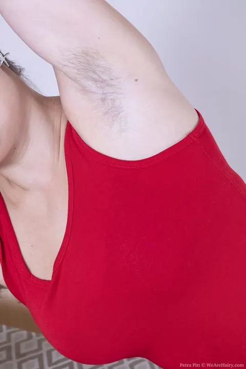 Petra Pitt: Short-Haired Blonde Amateur Strips and Spreads Her Hairy Pussy – photo 2 of 20