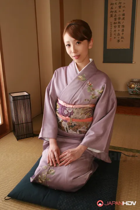 Yui Saejima: Busty Japanese Brunette Drops Her Robe for Anal Threesome – photo 2 of 20