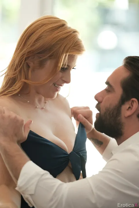 Penny Pax: Busty Redhead Sucks Cock and Gets Fucked for a Cumshot – photo 3 of 17