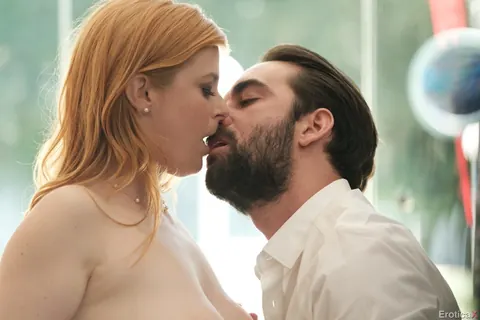 Penny Pax: Busty Redhead Sucks Cock and Gets Fucked for a Cumshot – photo 4 of 17