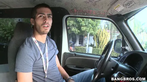 Stefania Mafra: Short-Haired Latina in Jeans Sucks Cock and Takes Anal in a Van – photo 1 of 21