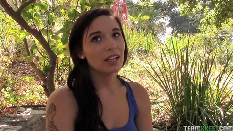 Brunette Sucks Stranger Outdoors Then Rides Him Cowgirl – photo 1 of 17