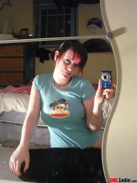 Redhead Strips to Bikini for Mirror Selfies – photo 3 of 12