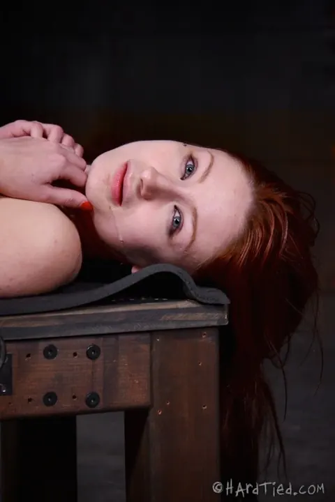 Violet Monroe: Pale Redhead Submits to Interracial Bondage, Anal and a Facial – photo 16 of 16