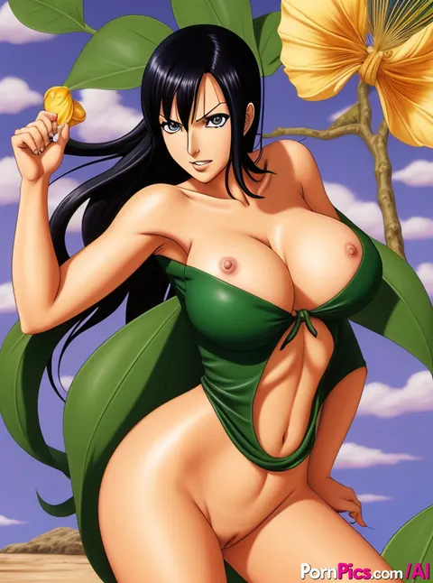 AI-Generated Busty Woman Undresses and Spreads Outdoors – photo 4 of 10