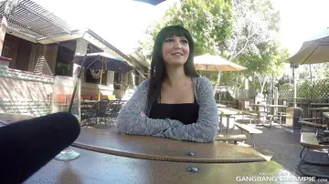 Lexxxi Nicole – Petite MILF with Big Enhanced Tits Gets Gangbanged for Creampies