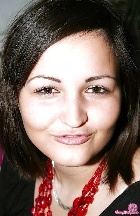 Brunette with Big Natural Tits Spreads Her Legs in Panties – photo 1 of 16