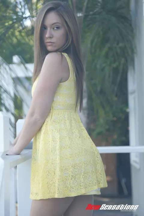 Maddy OReilly: Thick Redhead in Lingerie Sucks and Fucks Anal Outdoors – photo 1 of 15