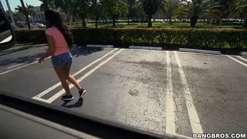 Zoey Reyes – Tall Ebony Brunette Fucks in the Back of a Van