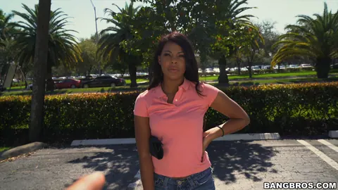 Zoey Reyes: Tall Ebony Brunette Fucks in the Back of a Van – photo 2 of 21
